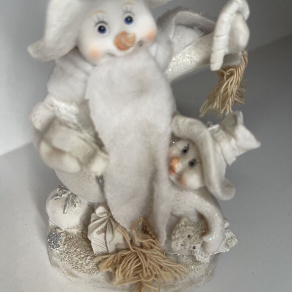 vintage k's collection Mother Snowwoman And Child Ordering Gifts - Picture 3 of 5